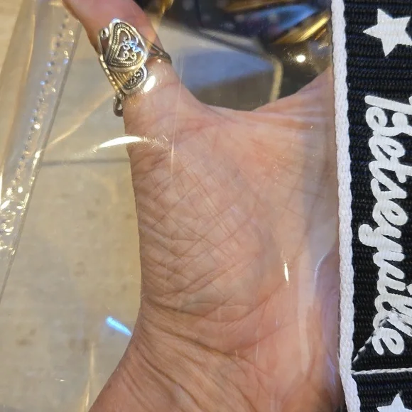 Betsey Johnson Betseyville Unique Clear Vinyl Tote with Removable Drawstring Bag - Picture 13 of 16